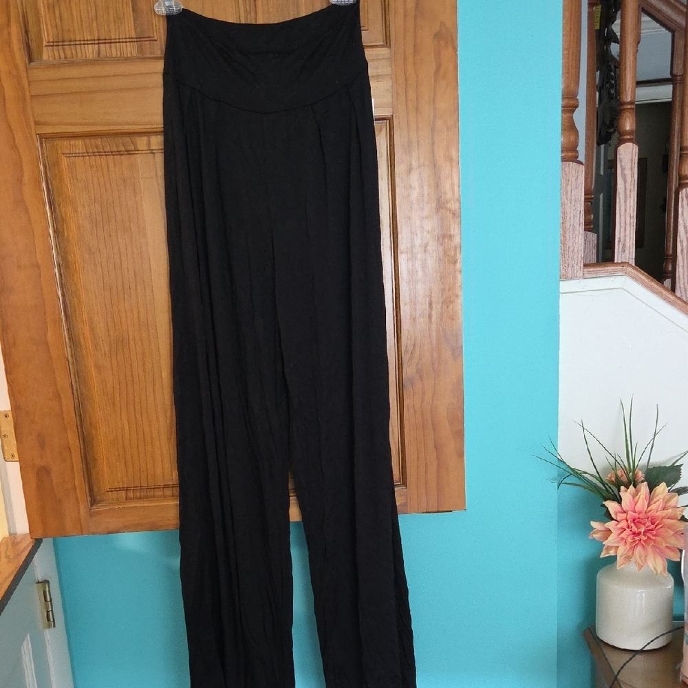 Stem Black Wide Leg Women's Pants